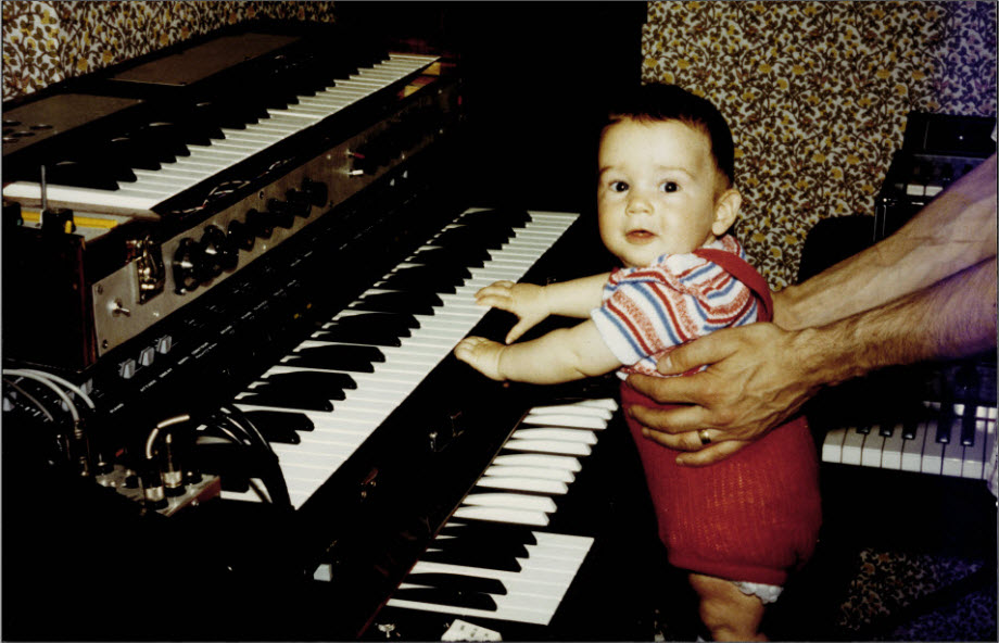 Young James Plays the Keyboards